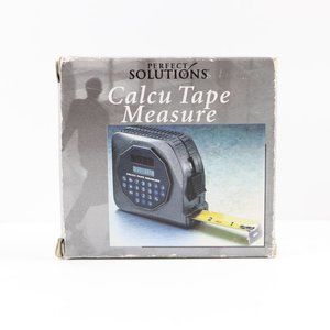 Vintage 1998 Perfect Solutions Solar Powered Calcu Tape Measure